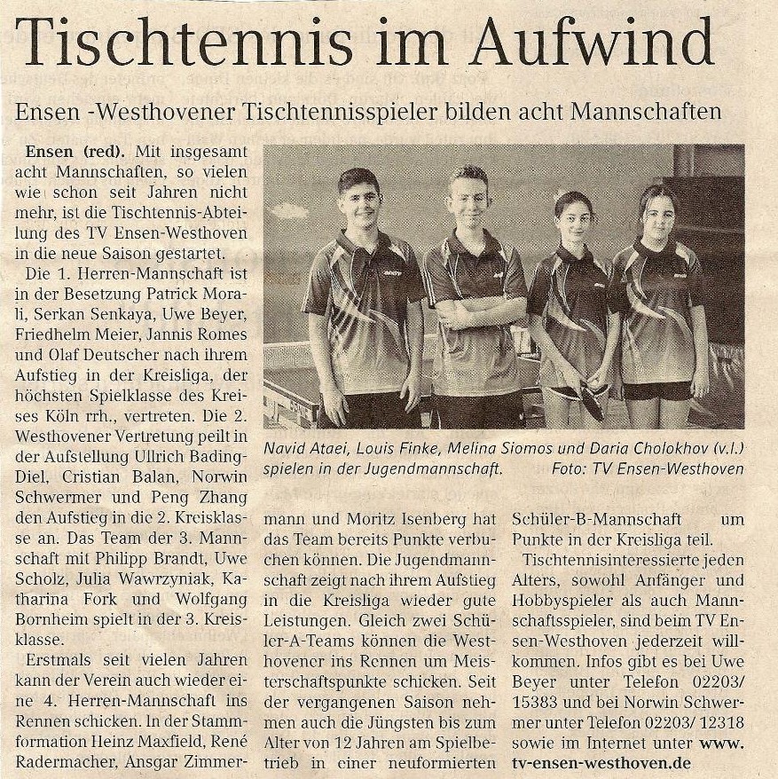 Zeitungsausschnitt Porz Aktuell vom 29-11-2017
